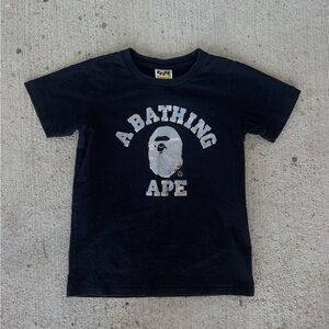 A Bathing Ape Black Short Sleeve Tee